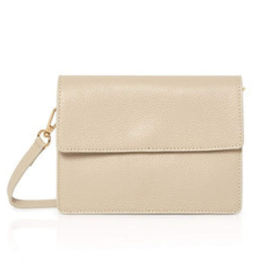Scarlett - Cream Leather Crossbody Bag