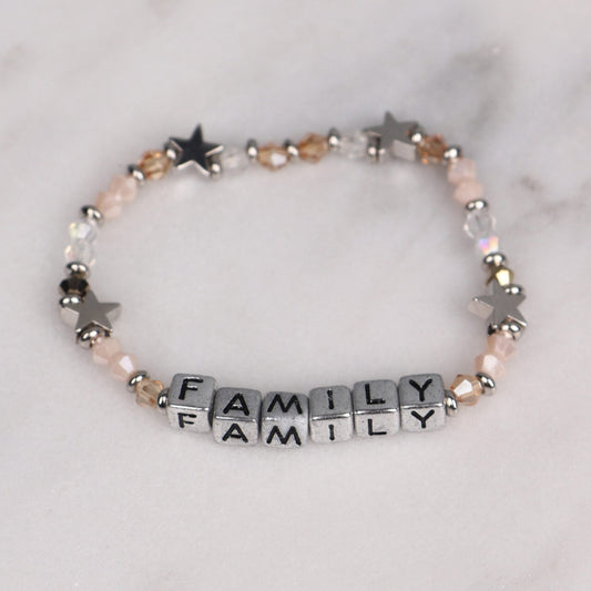 Star Family Silver Plated Bracelet