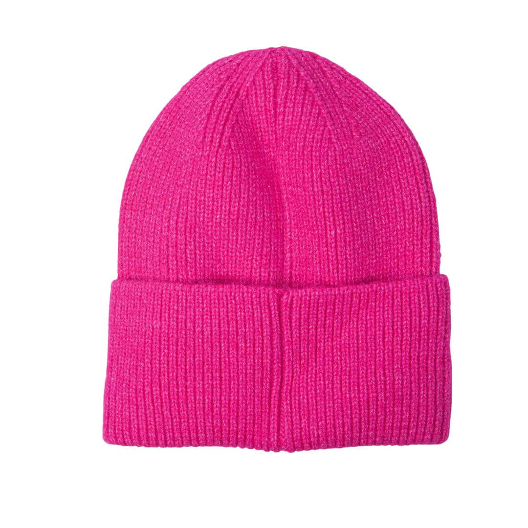 Fuchsia Pink Beanie Hat