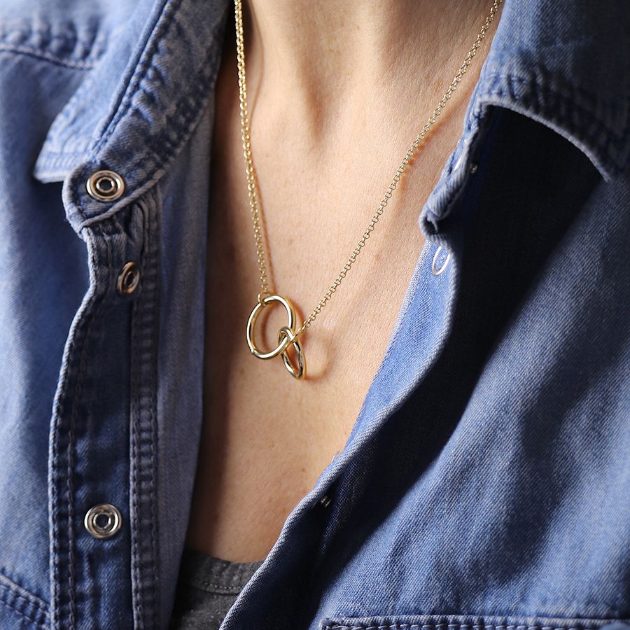 Linked Hoops Necklace