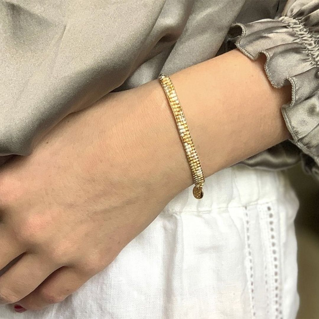 Wahiki Gold Beaded Friendship Bracelet