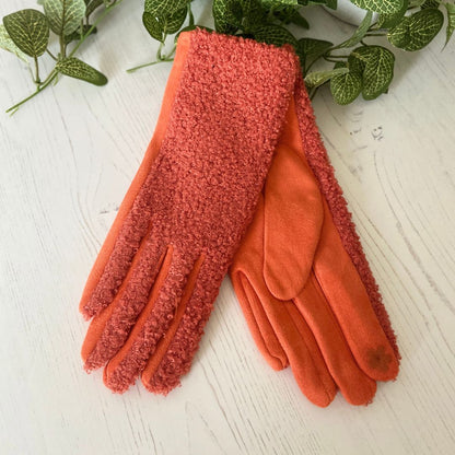 Boucle Gloves - Orange