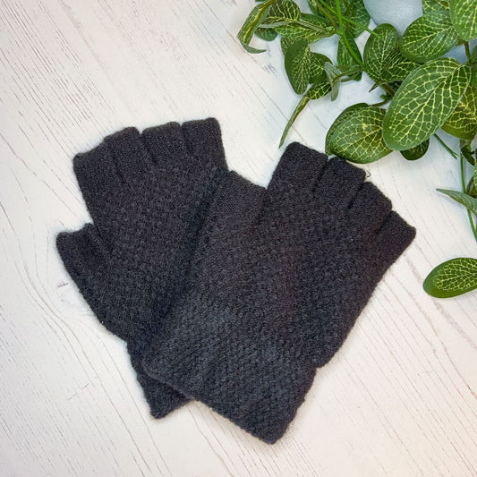Fingerless Gloves - Dark Grey