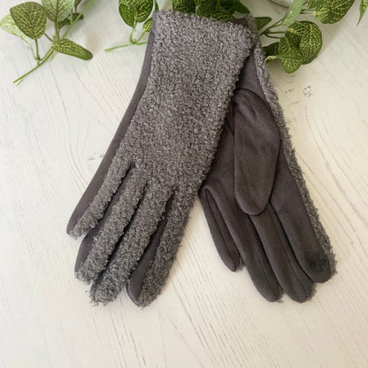 Boucle Gloves - Grey