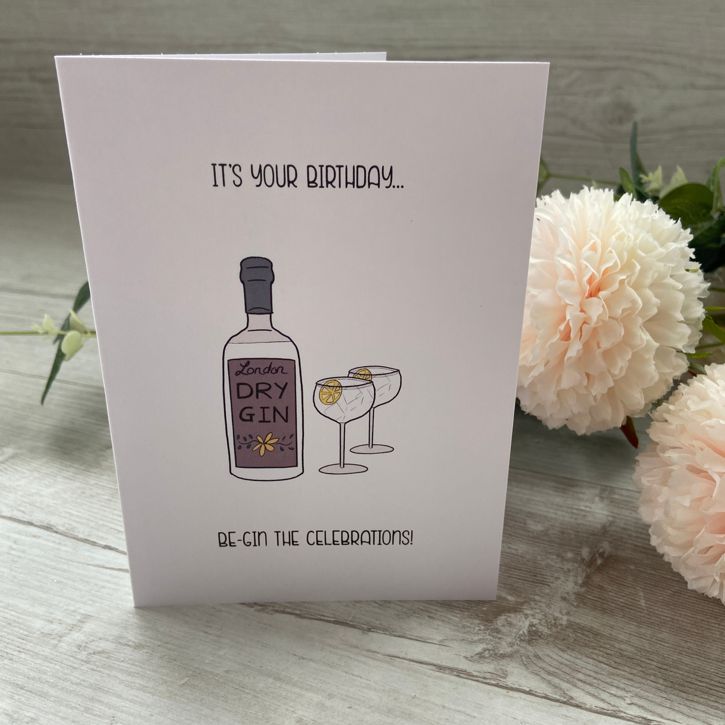 Be-Gin the Birthday Celebrations Card